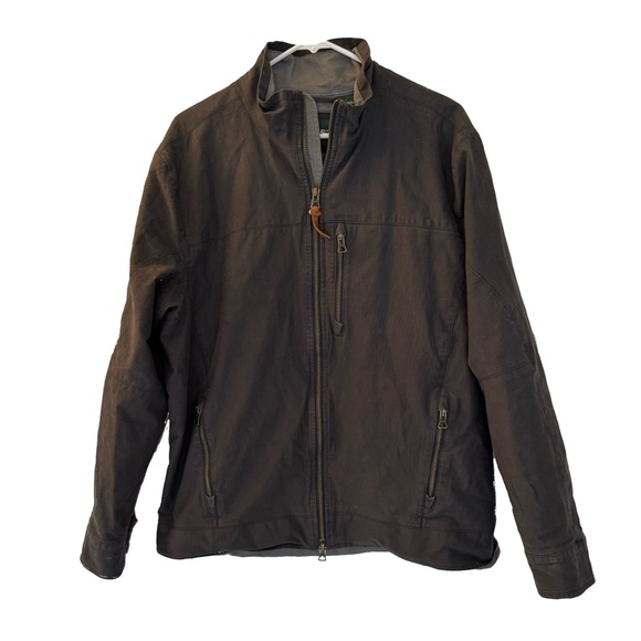Men's Orvis Briar Canvas Work Chore Zip Jacket, Gray Brown, Size M - Picture 1 of 13